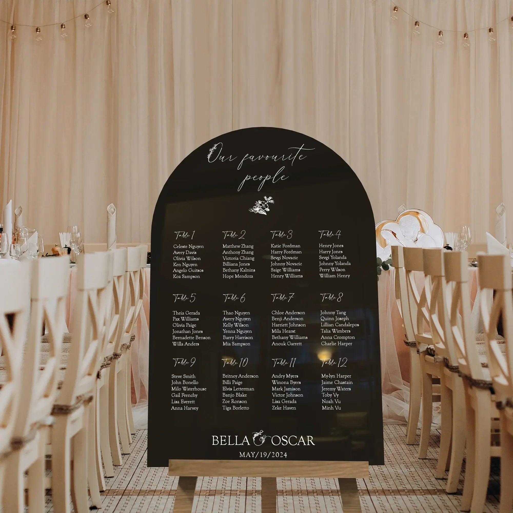 Mirror Seating Charts
