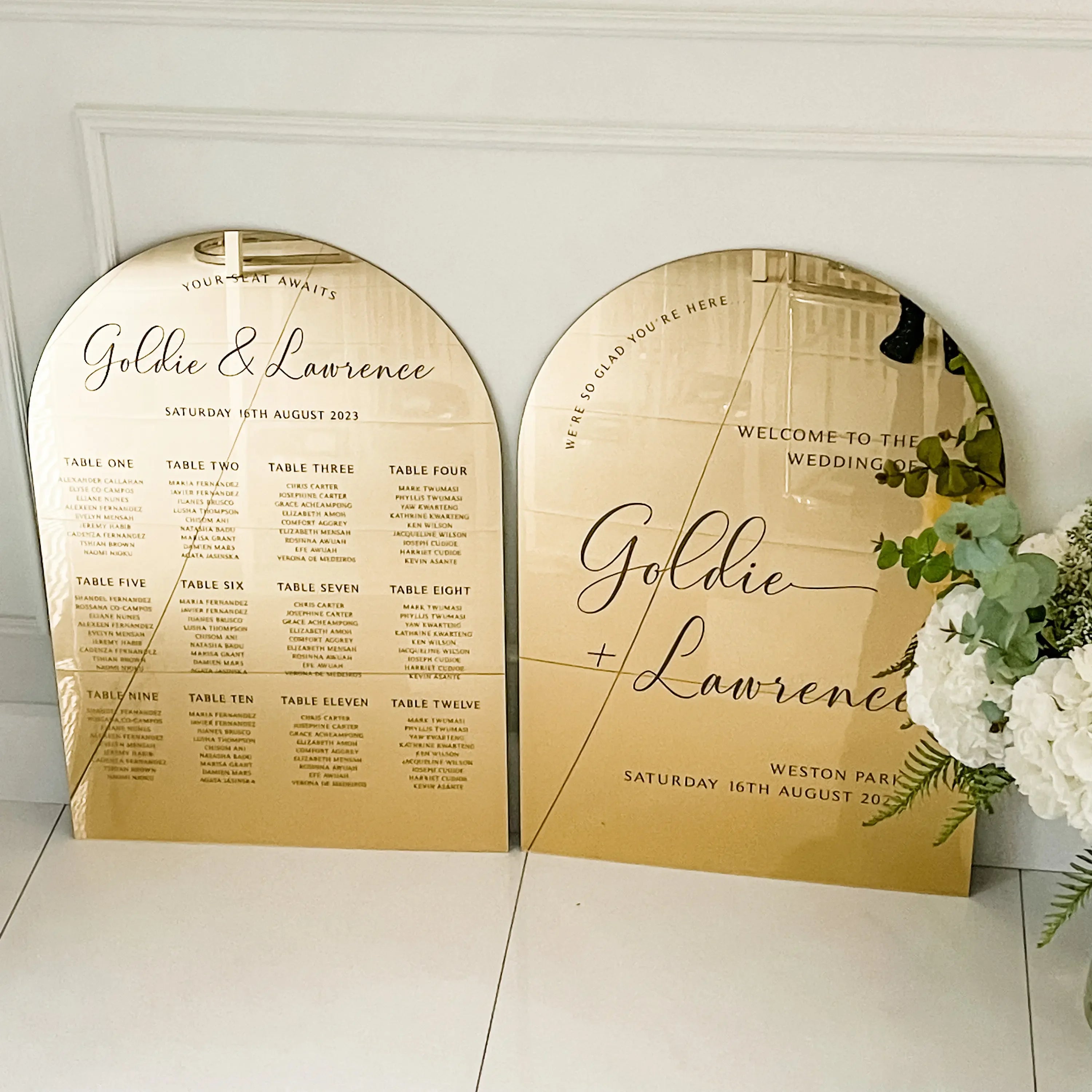 Aurielle Mirror Seating Chart