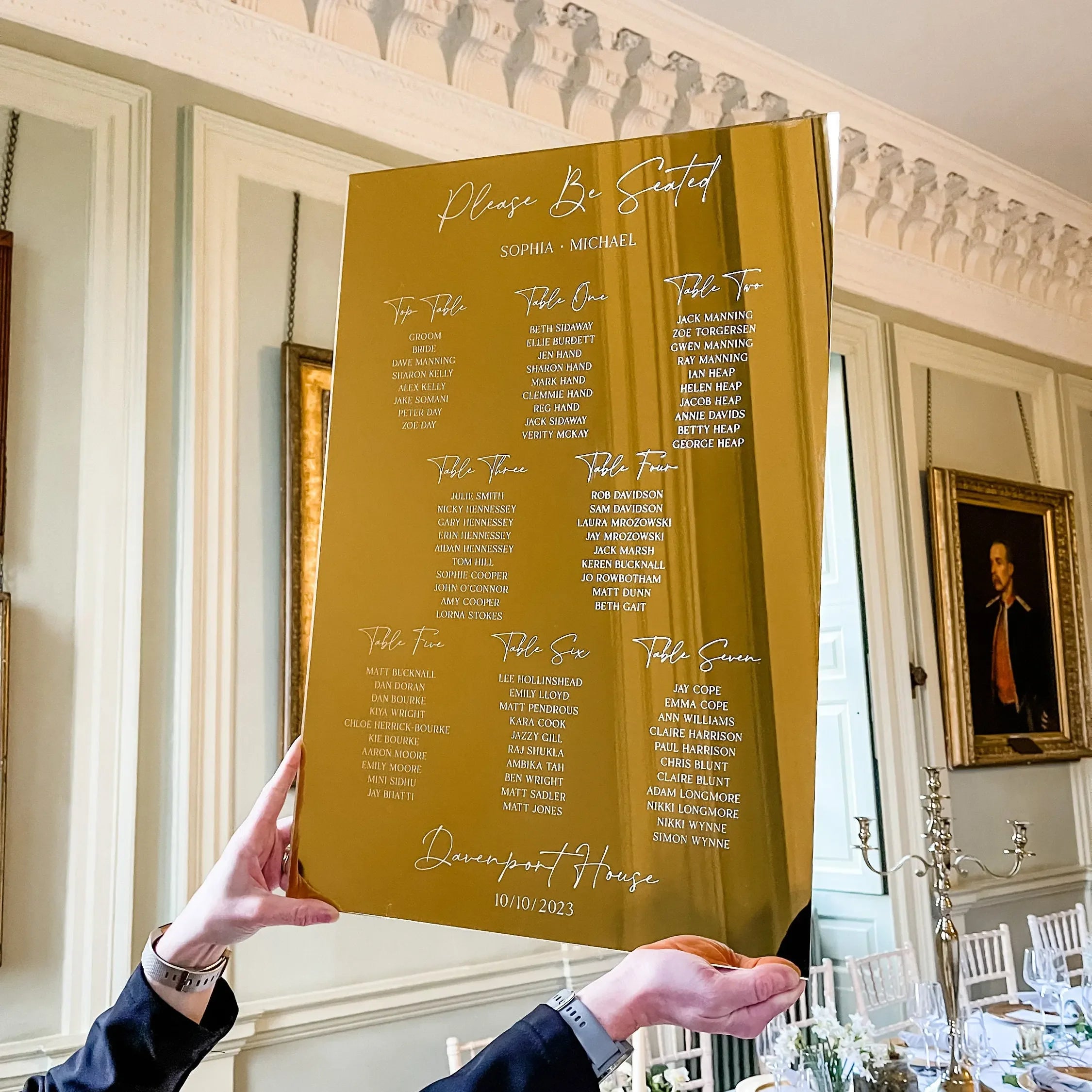 Aurielle Mirror Seating Chart